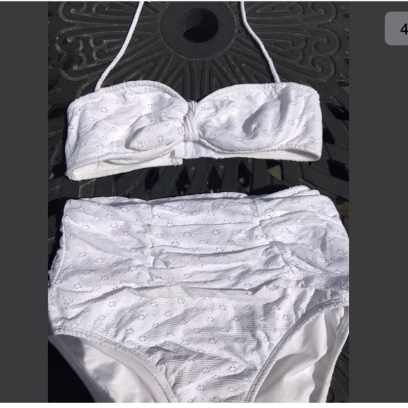 Shoshanna Other - NEW**SHOSHANNA**White high waist Bikini Set**B Cup